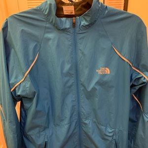 Blue north face windbreaker